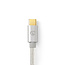 Nedis Premium USB-C naar USB-C kabel - USB3.0 - tot 20V/3A / aluminium - 2 meter