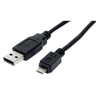 S-Impuls USB Micro B naar USB-A kabel - USB2.0 - tot 2A / zwart - 0,50 meter