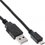 USB Micro B naar USB-A snellaadkabel - USB2.0 - tot 3A / zwart - 0,50 meter