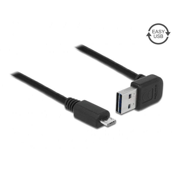 DeLOCK 83538 USB-kabel 5 m USB 2.0 USB A Micro-USB B Zwart
