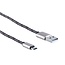 USB Micro B naar USB-A kabel - USB2.0 - tot 2A / bruin nylon - 0,30 meter
