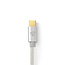 Nedis Premium USB Micro B naar USB-C kabel - USB2.0 - tot 2A / aluminium - 2 meter