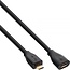 Premium USB Micro B naar USB Micro B verlengkabel - USB2.0 - tot 1A / zwart - 5 meter