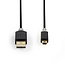 Nedis USB Mini B naar USB-A kabel - USB2.0 - tot 2A / zwart - 2 meter