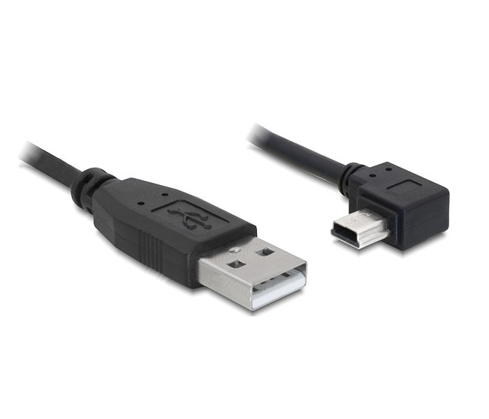 DeLOCK 82682 USB-kabel haaks mini-USB B <> USB A 2m