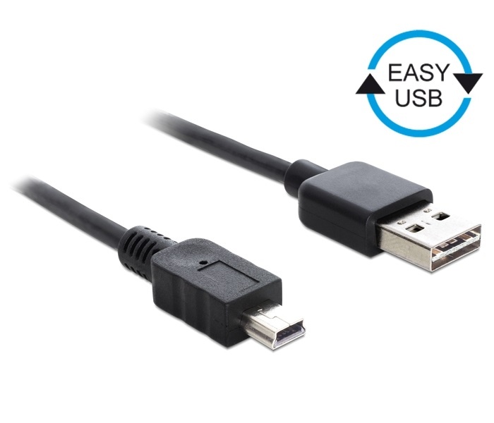 DeLOCK 85554 USB-kabel 2 m USB 2.0 USB A Mini-USB B Zwart