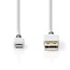 Nedis 8-pins Lightning naar USB-A kabel - USB2.0 - tot 2,4A / wit - 1 meter