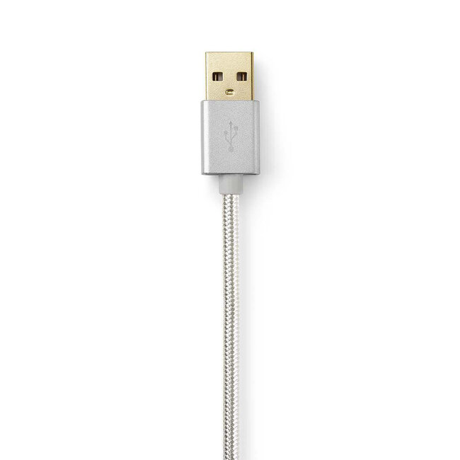 Nedis Premium 8-pins Lightning naar USB-A kabel - USB2.0 - tot 3A / aluminium - 3 meter