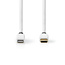 Nedis 8-pins Lightning naar USB-C kabel - USB2.0 - tot 20V/3A / wit - 2 meter