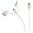 8-pins Lightning, 30-pins Apple Dock en Micro USB naar USB combi-kabel - wit - 1 meter