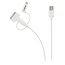 8-pins Lightning, 30-pins Apple Dock en Micro USB naar USB combi-kabel - wit - 1 meter