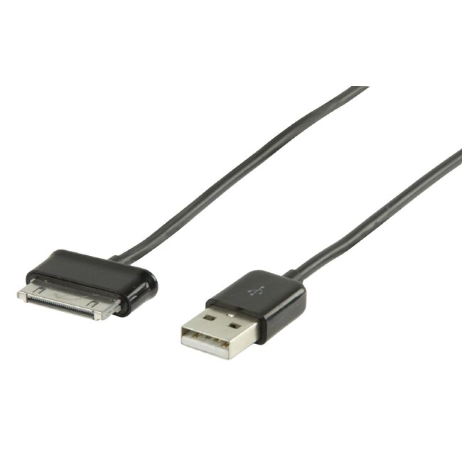 Samsung 30-pins naar USB-A kabel voor Samsung Galaxy Tab en Galaxy Note tablets - 1 meter