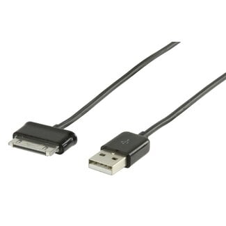 Coretek Samsung 30-pins naar USB-A kabel voor Samsung Galaxy Tab en Galaxy Note tablets - 2 meter