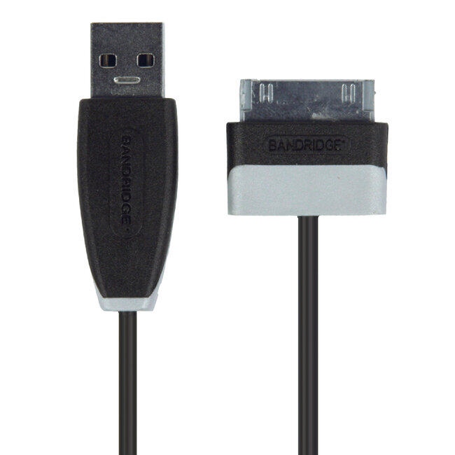 Bandridge Samsung 30-pins naar USB-A kabel voor Samsung Galaxy Tab en Galaxy Note tablets - 1 meter