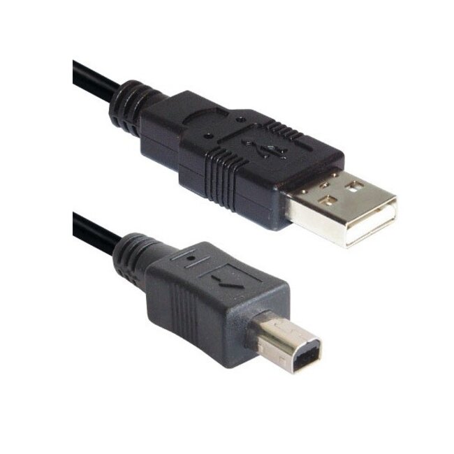 Mitsumi 4-pins naar USB-A kabel voor o.a. camera's en Mp3 spelers - USB2.0 - tot 1A / zwart - 3 meter