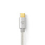 Nedis Premium USB-C naar 3,5mm Jack audio kabel - actief / aluminium - 1 meter