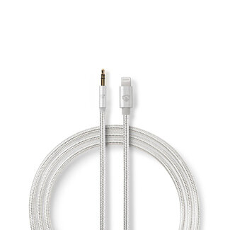 Nedis Nedis Premium 8-pins Lightning naar 3,5mm Jack audiokabel / aluminium - 1 meter