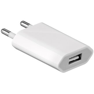 Goobay Goobay USB thuislader met 1 poort - recht/plat - 1A / wit