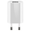 Goobay USB thuislader met 1 poort - recht/plat - 1A / wit