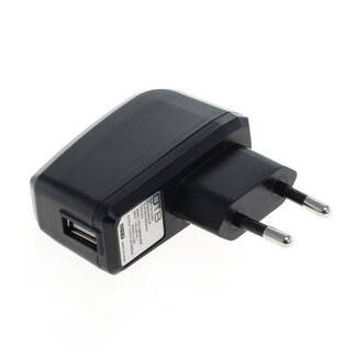 OTB USB thuislader met 1 poort - haaks - Smart IC - 2A / zwart