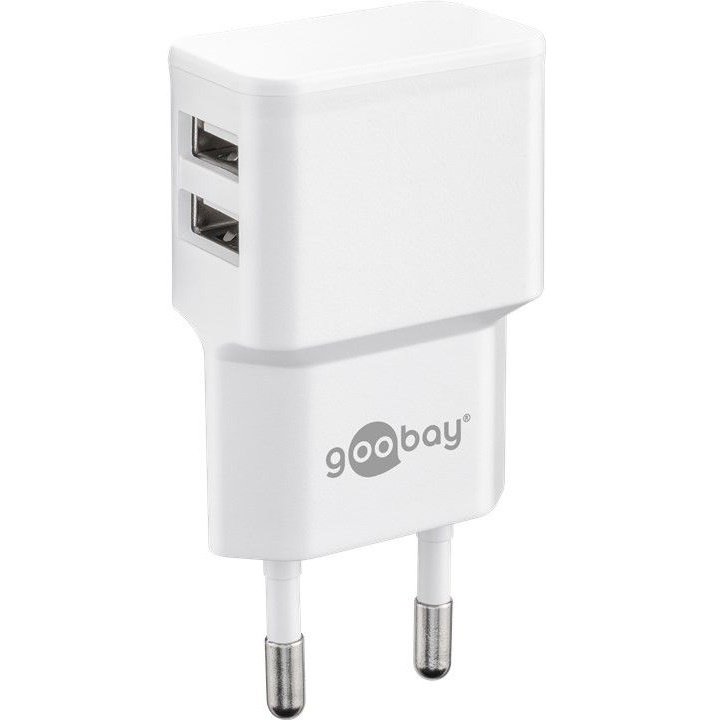 Goobay Dual USB-oplader 2.4 A (12W) Wit