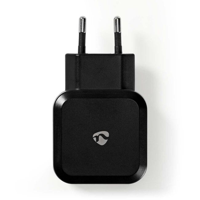 Nedis USB thuislader met 2 poorten - 4,8A / zwart