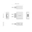 Orico USB thuislader met 2 poorten - Smart IC - 3A / wit