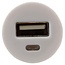 USB autolader met 1 poort - compact - 1A / wit