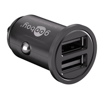 Goobay Goobay USB autolader met 2 poorten - Smart IC - 4,8A / zwart