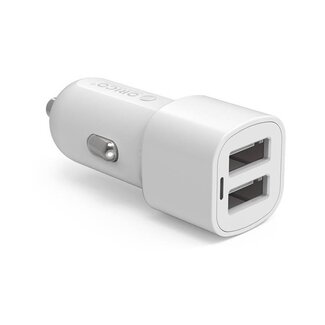 Orico Orico USB autolader met 2 poorten - Smart IC - 3,4A / wit