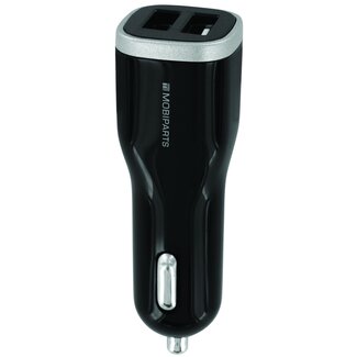 Mobiparts Mobiparts USB autolader met 2 poorten - Quick Charge 3.0 - 5A / zwart