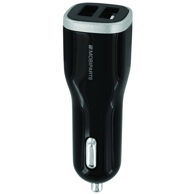 Mobiparts USB autolader met 2 poorten - Quick Charge 3.0 - 5A / zwart