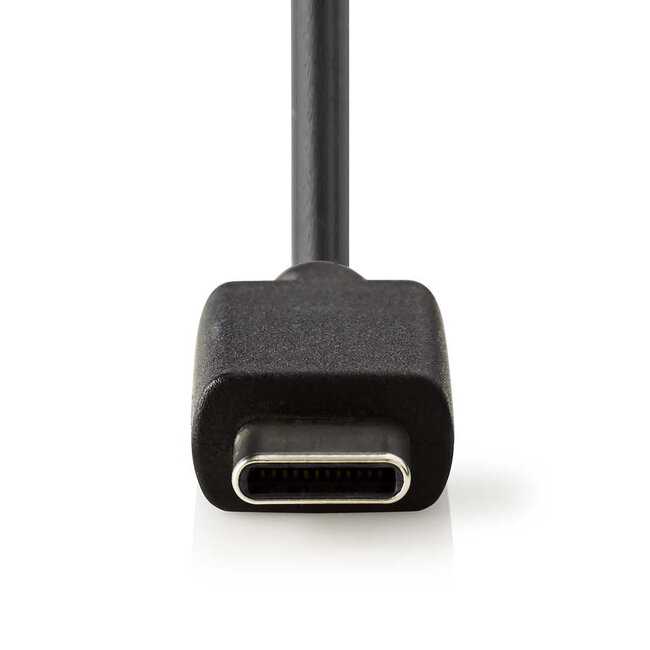 Nedis USB-C thuislader met vaste kabel - 3A / zwart - 1 meter