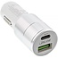 InLine autolader met 1 USB-C en 1 USB-A poort - Quick Charge 3.0 - 6A / wit