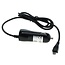 USB Micro B autolader met vaste kabel - 2A / zwart - 1 meter