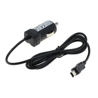 OTB USB Mini B autolader met vaste kabel met TMC antenne - 1A / zwart - 0,90 meter