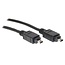 FireWire 400 kabel met 4-pins - 4-pins connectoren / zwart - 3 meter