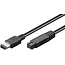 FireWire 400-800 kabel met 6-pins - 9-pins connectoren / zwart - 5 meter
