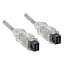 Premium FireWire 800 kabel met 9-pins - 9-pins connectoren / transparant - 2 meter