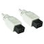 FireWire 800 kabel met 9-pins - 9-pins connectoren / wit - 1 meter