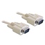 Premium seriële RS232 kabel 9-pins SUB-D (m) - 9-pins SUB-D (m) / gegoten connectoren - 5 meter