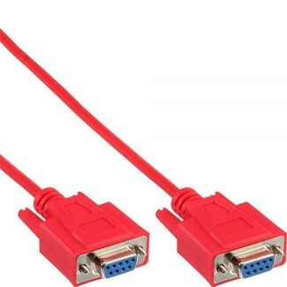 InLine Premium seriële RS232 null modemkabel 9-pins SUB-D (v) - 9-pins SUB-D (v) / gegoten connectoren - 3 meter