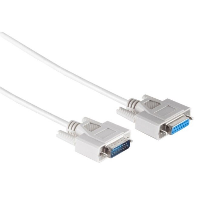 Gameport kabel 15-pins SUB-D verlengkabel - CCA aders / beige - 2 meter