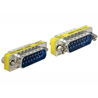 DeLOCK Gameport koppelstuk 15-pins SUB-D (m) - 15-pins SUB-D (m) / metaal