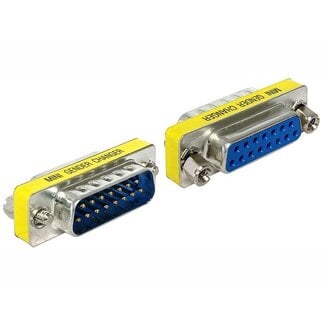 DeLOCK Gameport poortbeschermer 15-pins SUB-D (m) - 15-pins SUB-D (v) / metaal