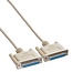 Premium seriële RS232 kabel 25-pins SUB-D (v) - 25-pins SUB-D (v) / gegoten connectoren - 1,8 meter
