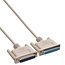 Premium seriële RS232 verlengkabel 25-pins SUB-D (m) - 25-pins SUB-D (v) / gegoten connectoren - 1,8 meter