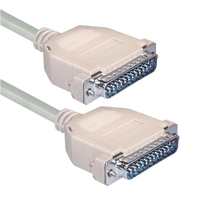 Parallelle LapLink / InterLink kabel 25-pins SUB-D (m) - 25-pins SUB-D (m) - 3 meter