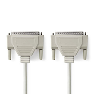 Nedis Seriële kabel 37-pins SUB-D (m) - 37-pins SUB-D (m) / gegoten connectoren - 1 meter