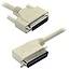 Parallelle printerkabel 25-pins SUB-D - haakse 36-pins Centronics / gegoten connectoren - 2 meter